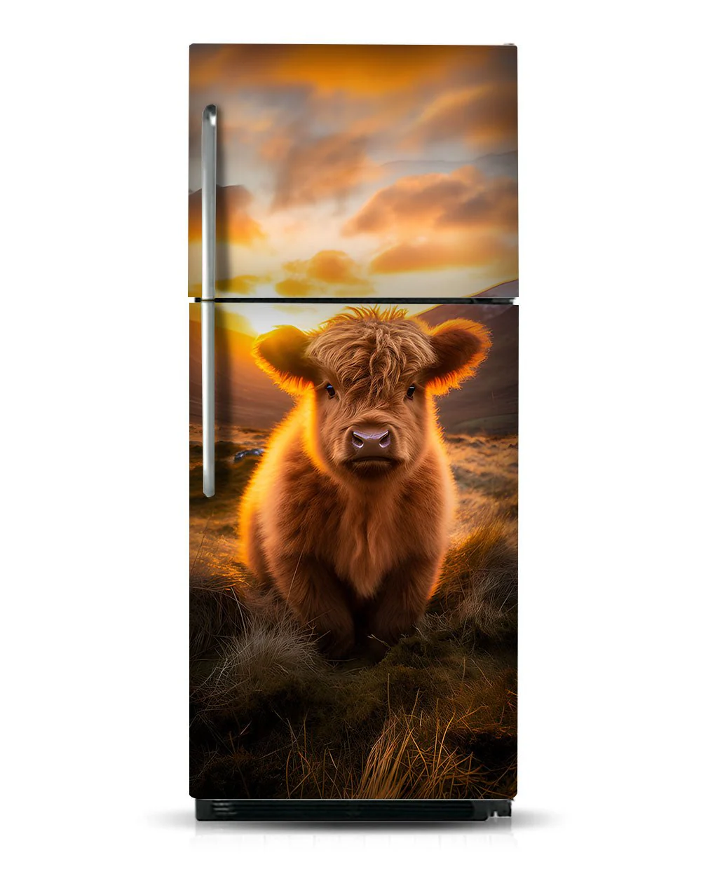 A Highland calf at sunrise - Image 10