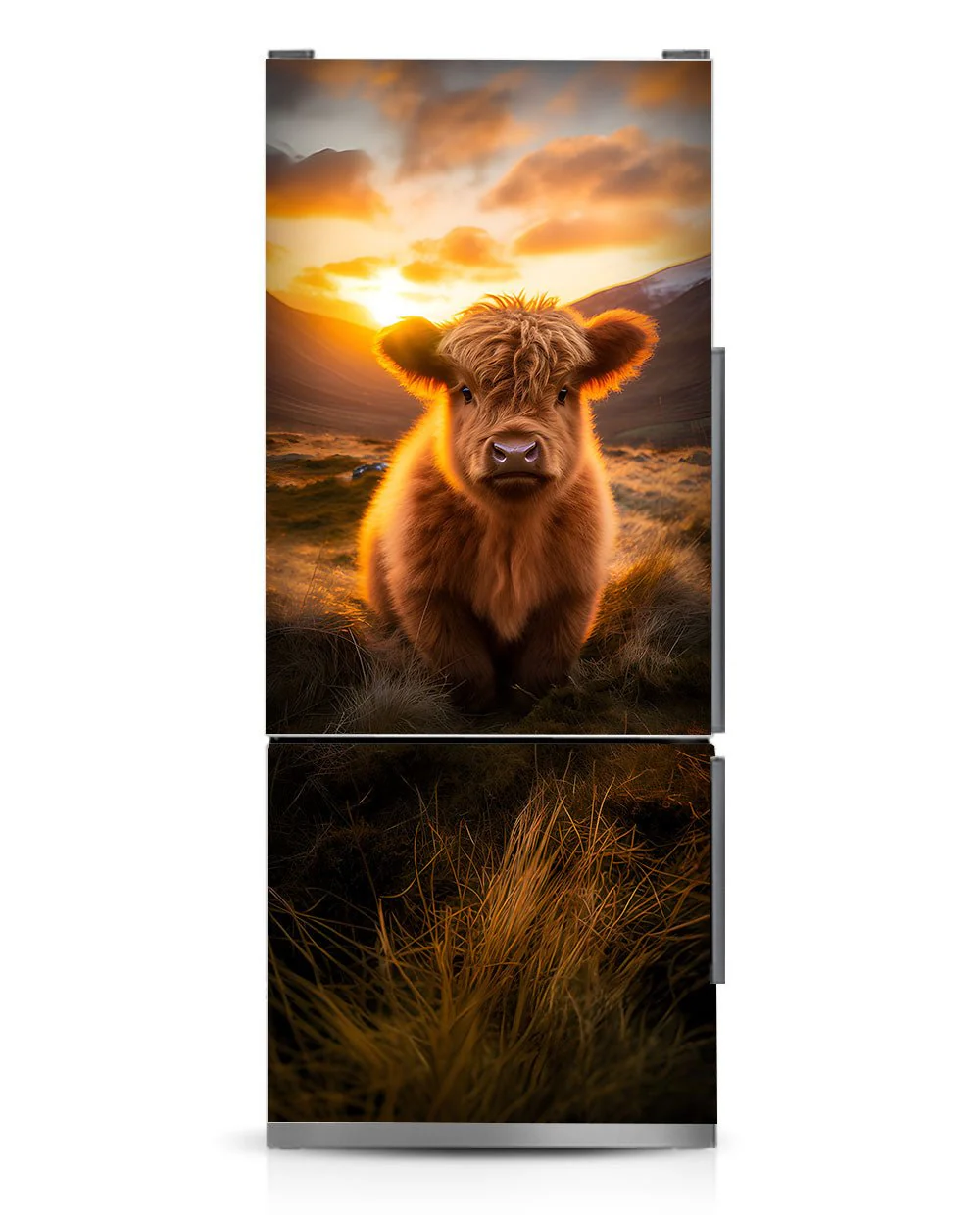 A Highland calf at sunrise - Image 11