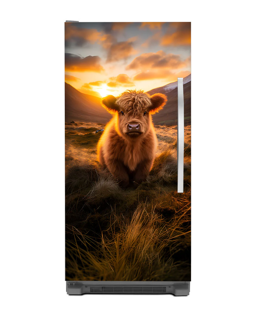 A Highland calf at sunrise - Image 16