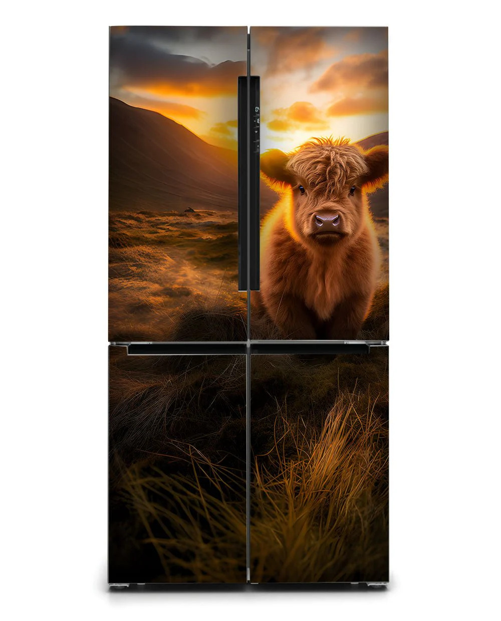 A Highland calf at sunrise - Image 6