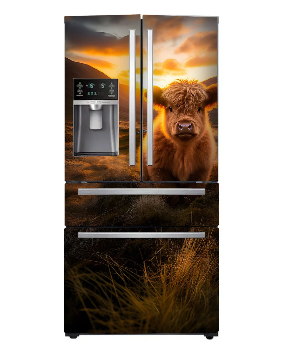 A Highland calf at sunrise - Image 7