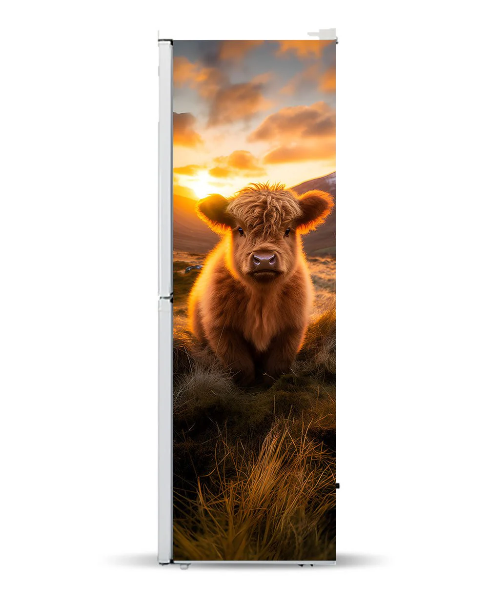 A Highland calf at sunrise - Image 9