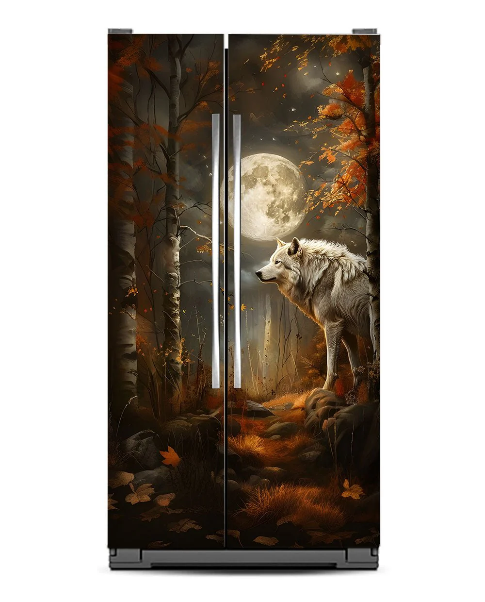 A wolf at night - Image 10