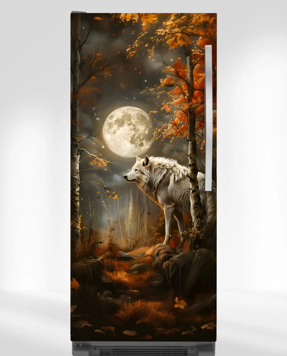 A wolf at night - Image 11
