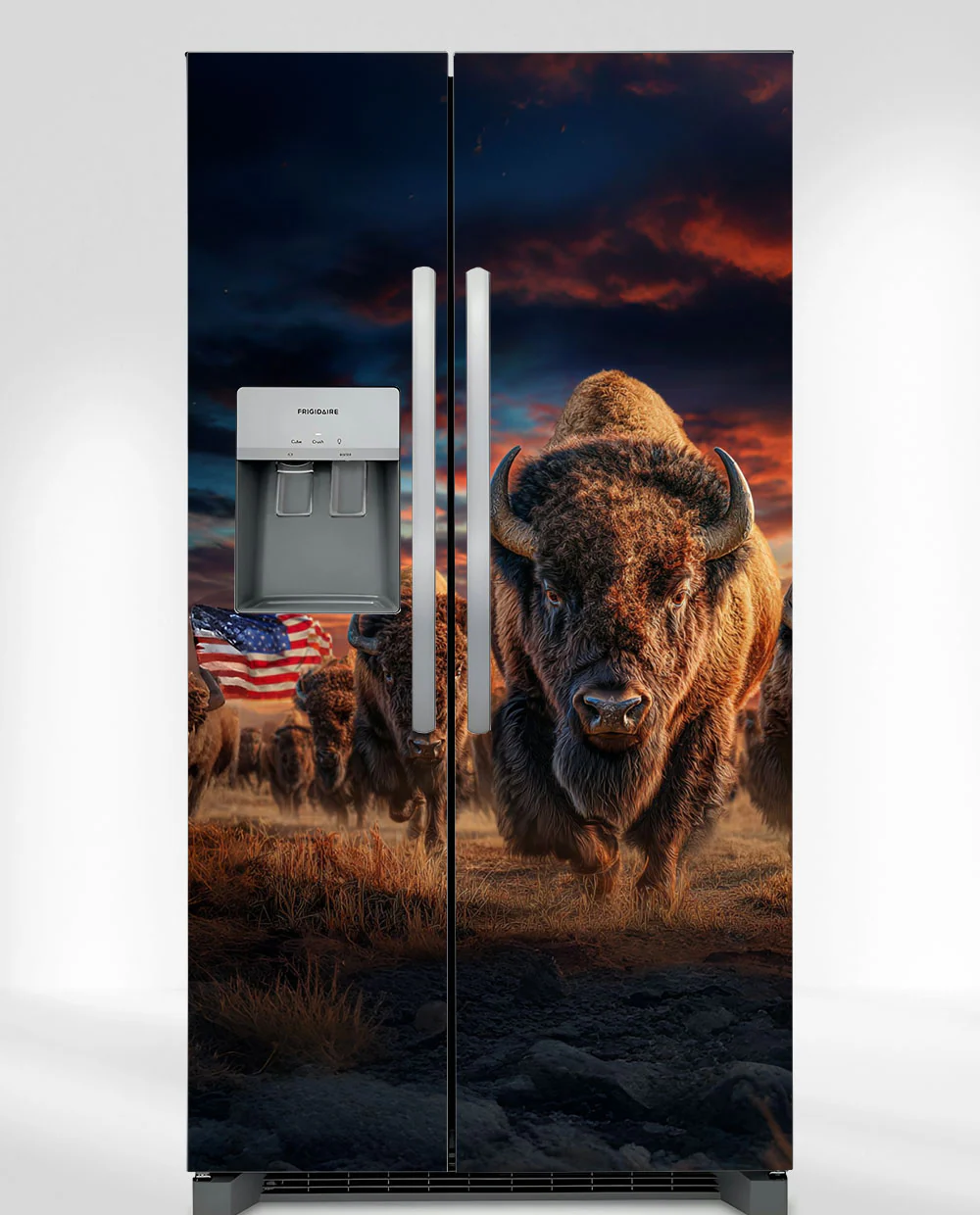 American Bison Landscape Fridge Magnet Cover - Image 5