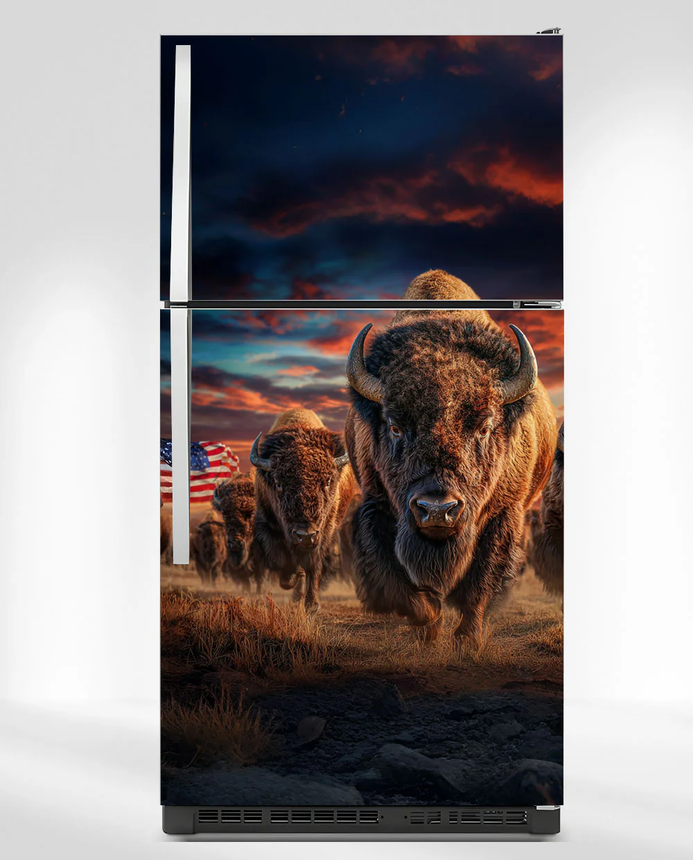 American Bison Landscape Fridge Magnet Cover - Image 6