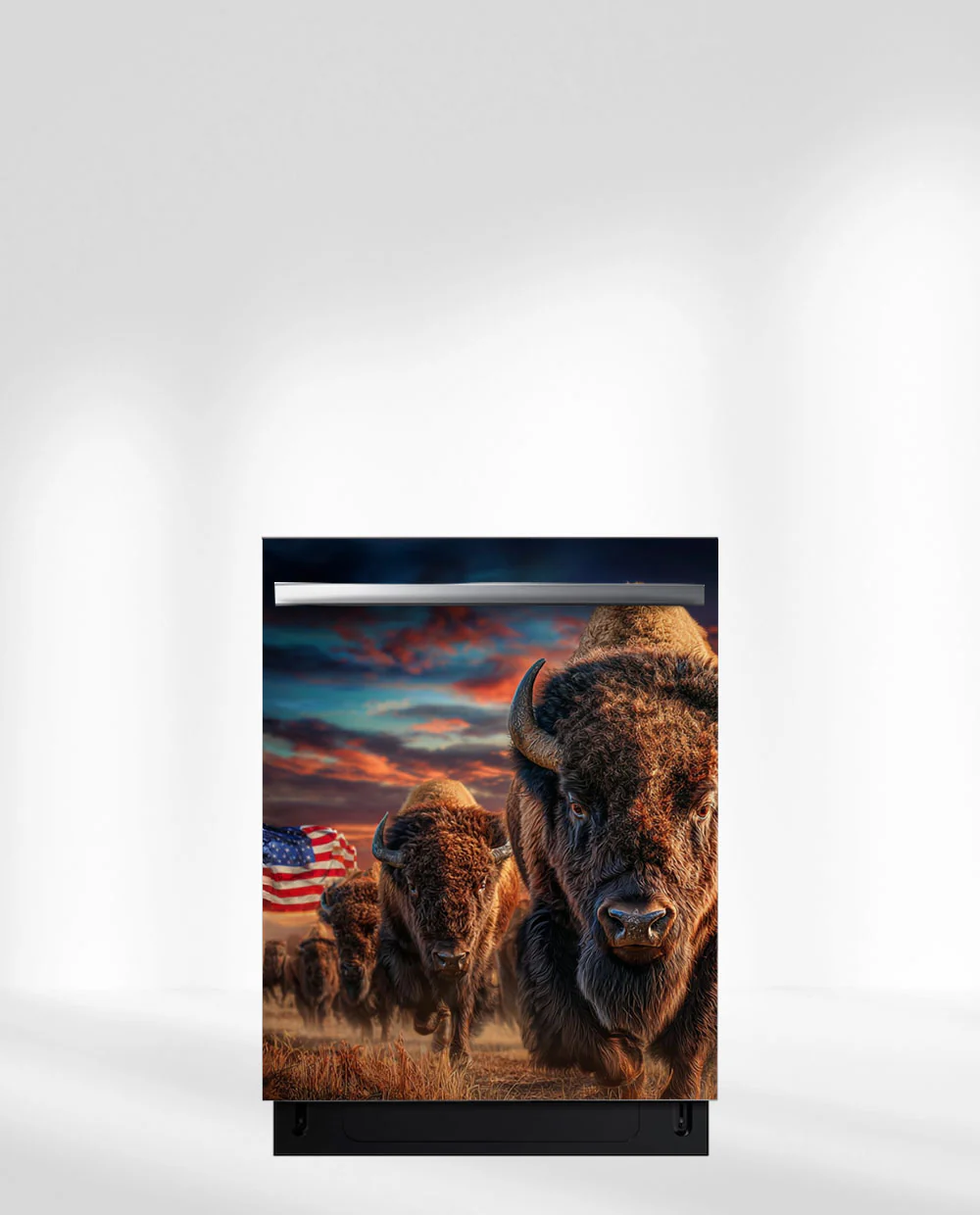 American Bison Landscape Fridge Magnet Cover - Image 7