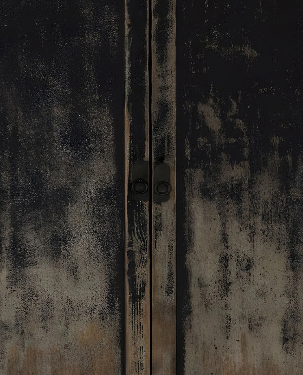 Black distressed cupboard - Image 10