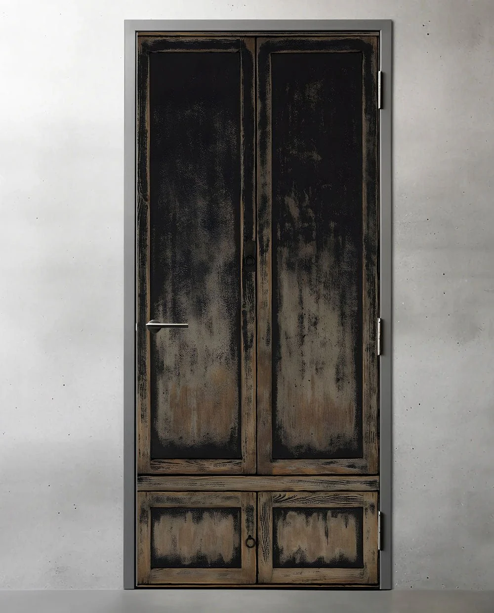 Black distressed cupboard - Image 16
