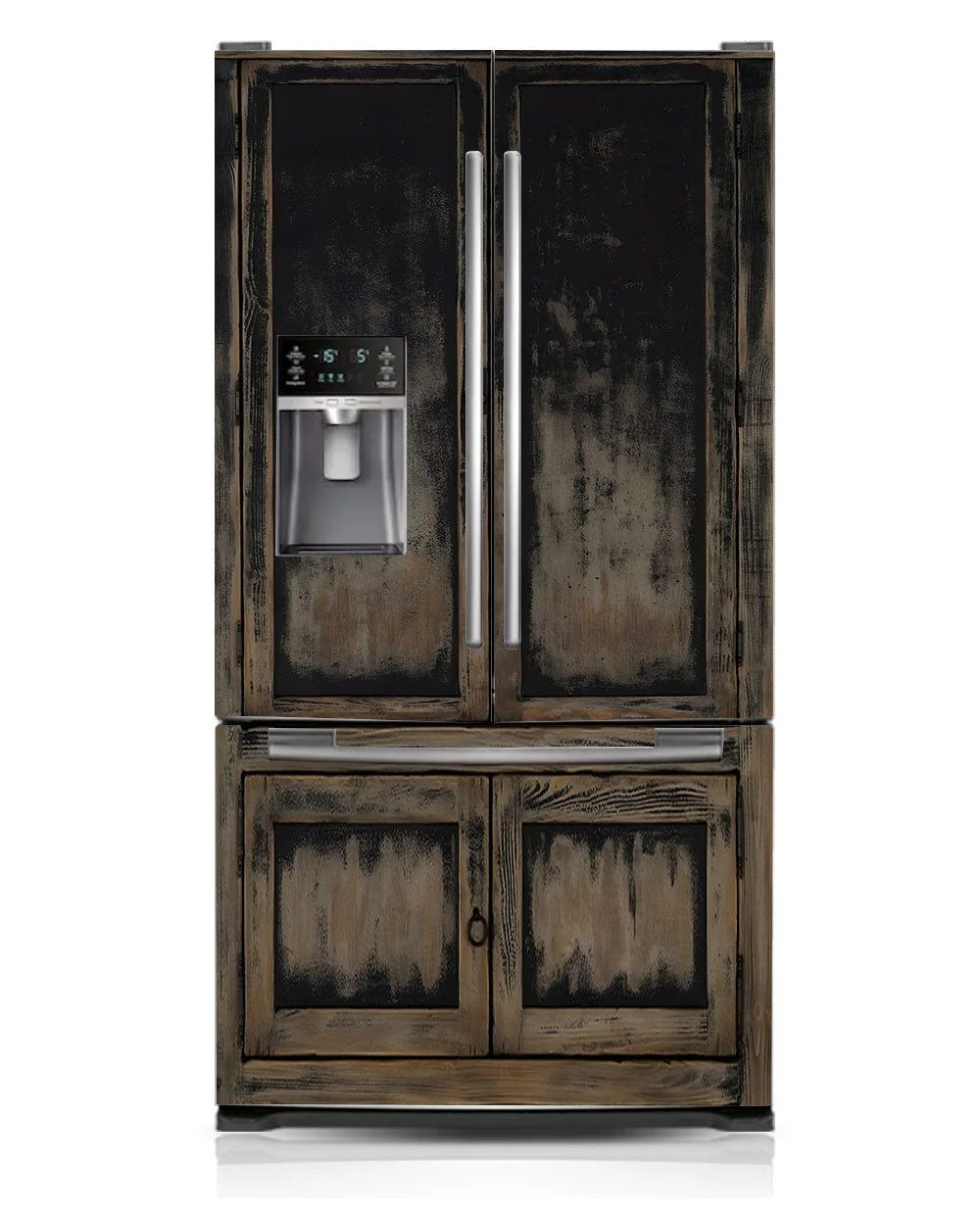 Black distressed cupboard - Image 2