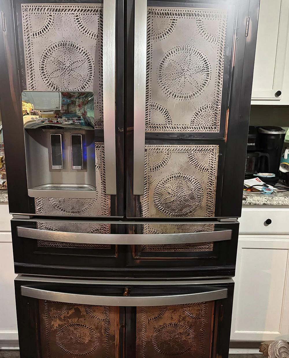 Black Pie Safe Custom Fridge Magnet Cover - Image 2