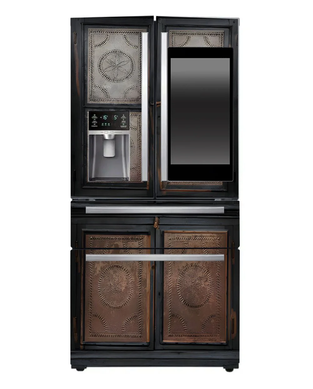 Black Pie Safe Custom Fridge Magnet Cover - Image 3