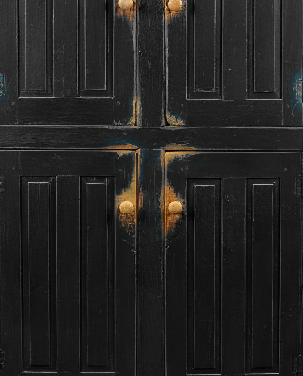 Black primitive cabinet - Image 8