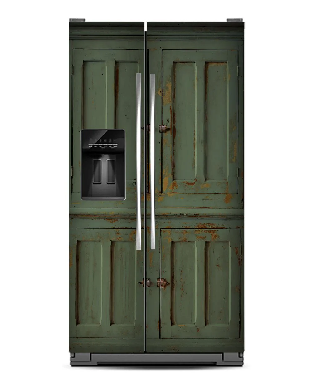Green primitive cabinet "Lisa" - Image 9