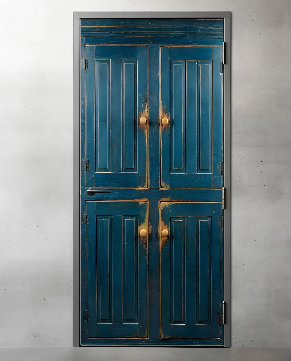 Blue primitive cabinet - Image 13