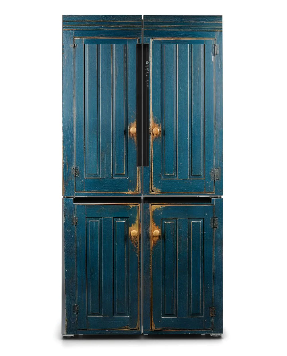 Blue primitive cabinet - Image 4