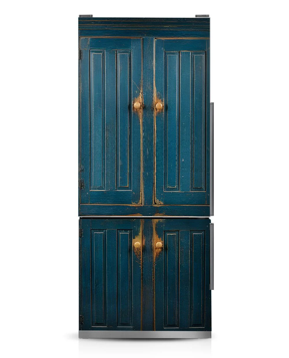 Blue primitive cabinet - Image 8