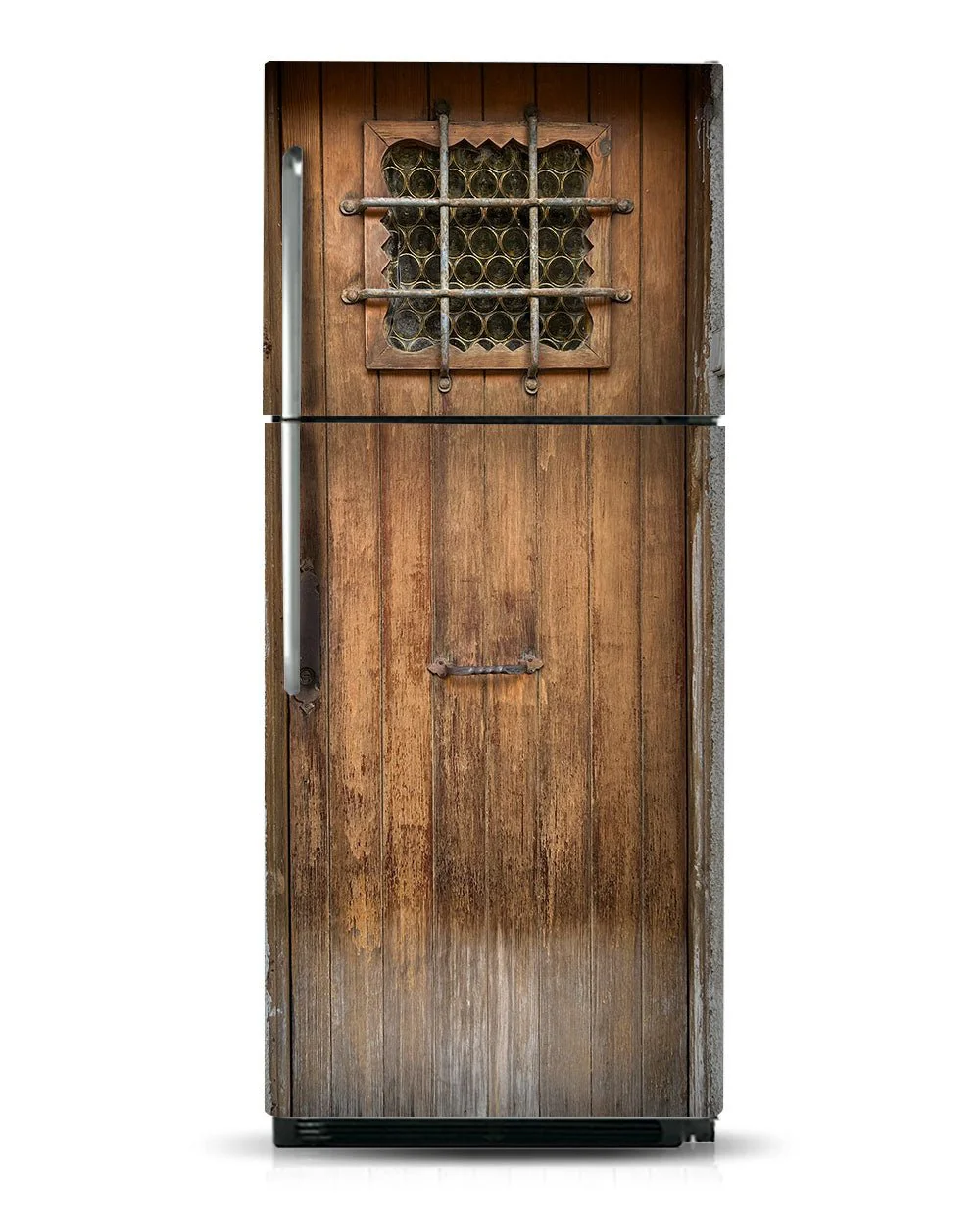 Brown door with bars - Image 6