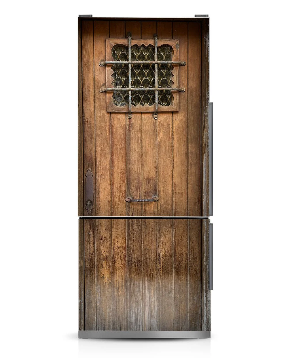 Brown door with bars - Image 7