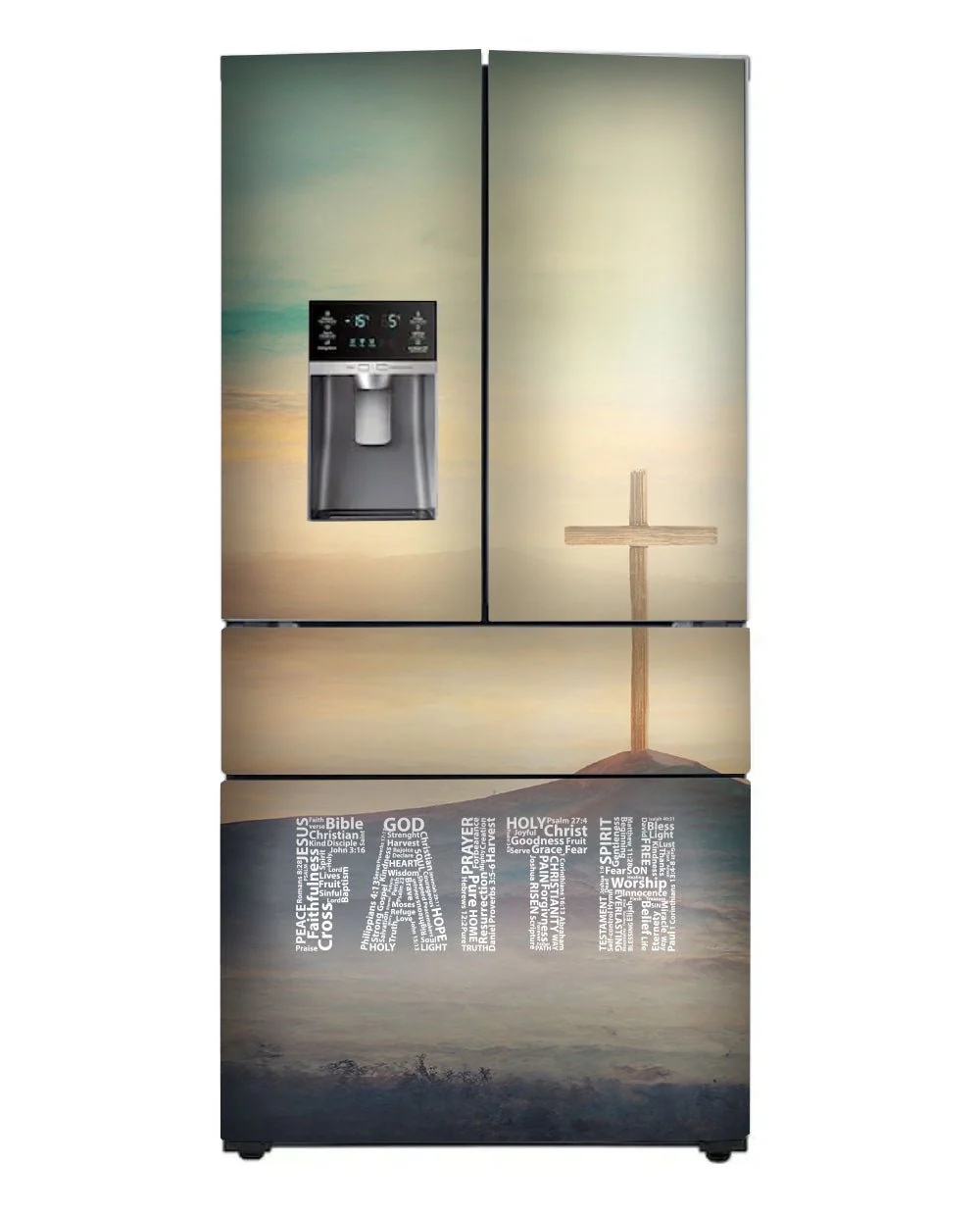FAITH Word Cloud with Cross Magnet - Image 3
