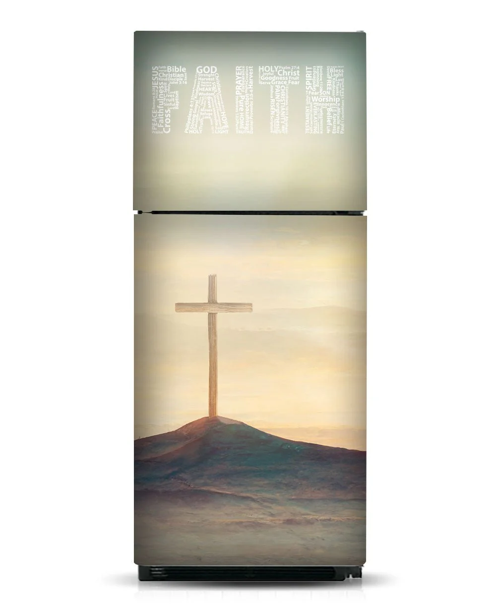 FAITH Word Cloud with Cross Magnet - Image 4