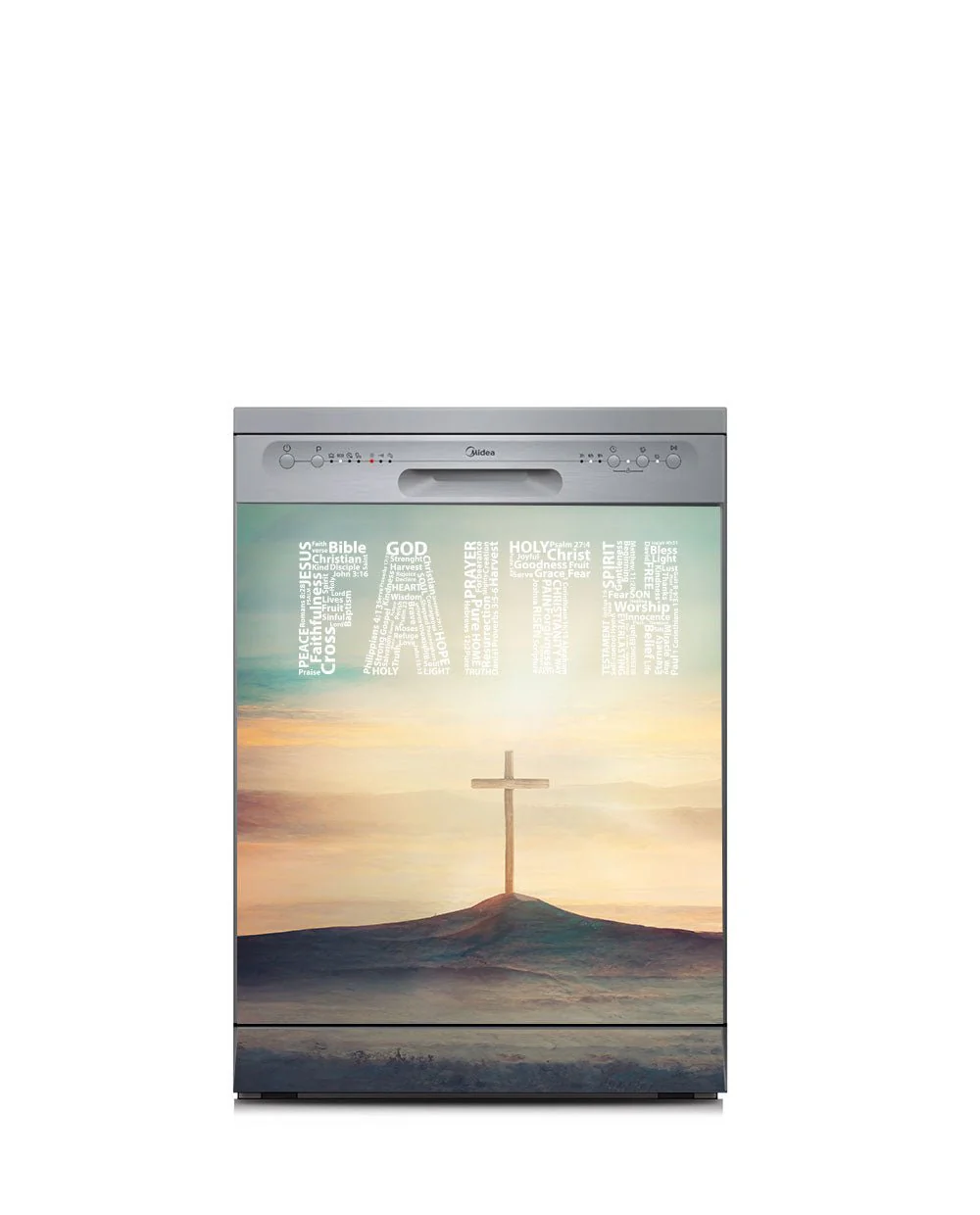 FAITH Word Cloud with Cross Magnet - Image 5