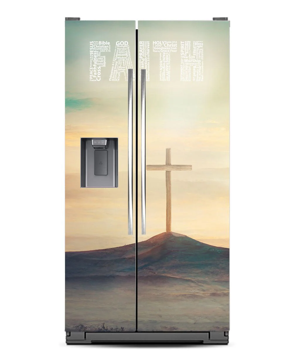 FAITH Word Cloud with Cross Magnet - Image 7