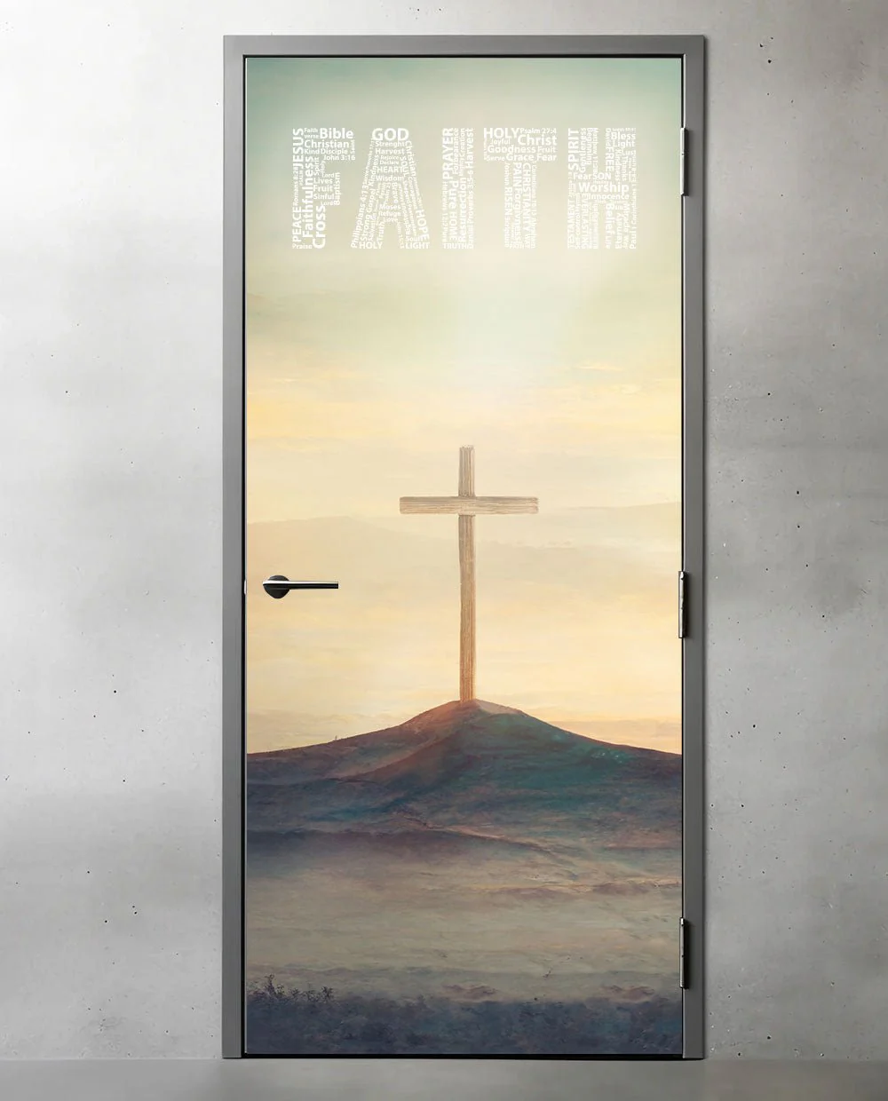 FAITH Word Cloud with Cross Magnet - Image 9