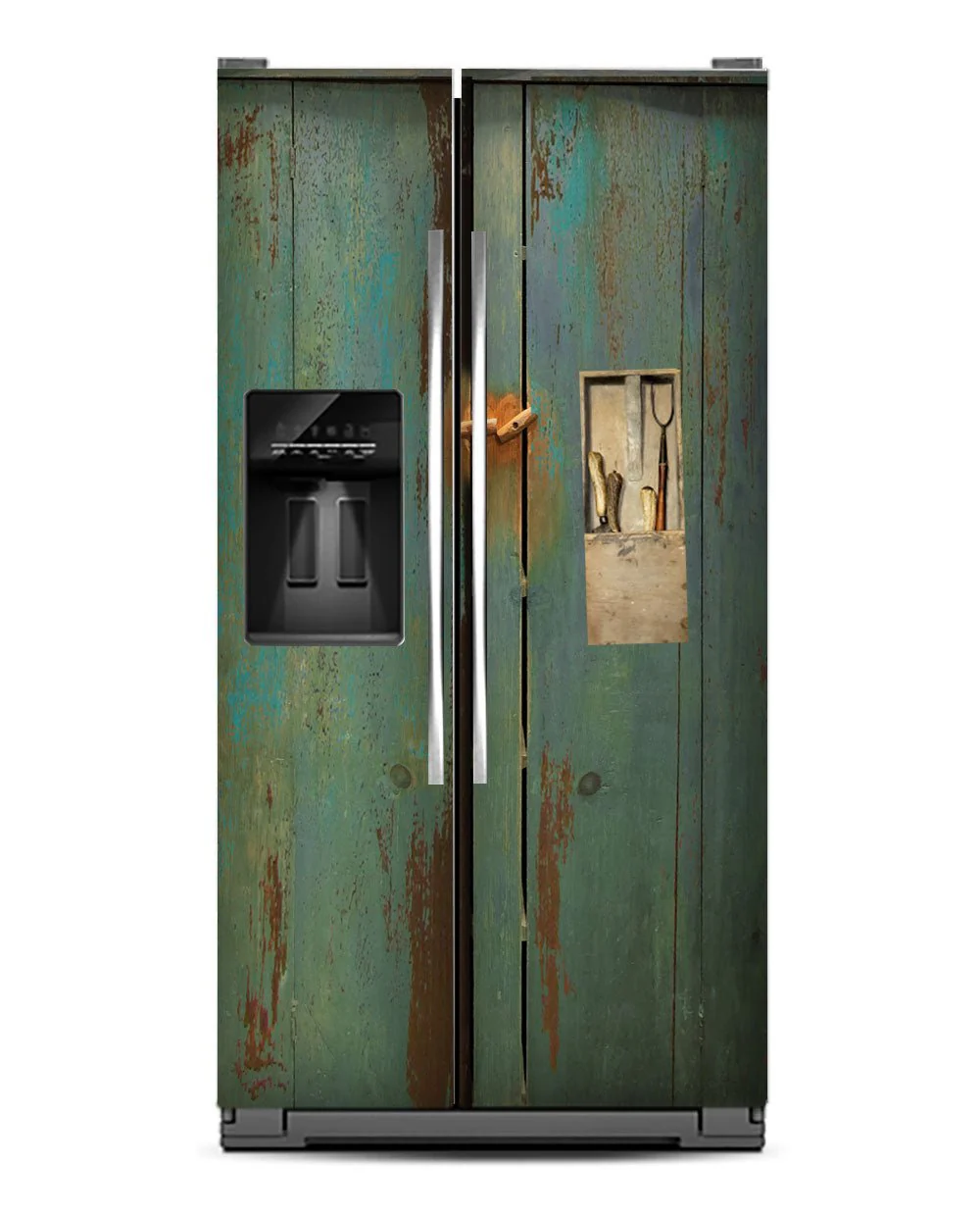 Green-Blue distressed cupboard April - Image 2