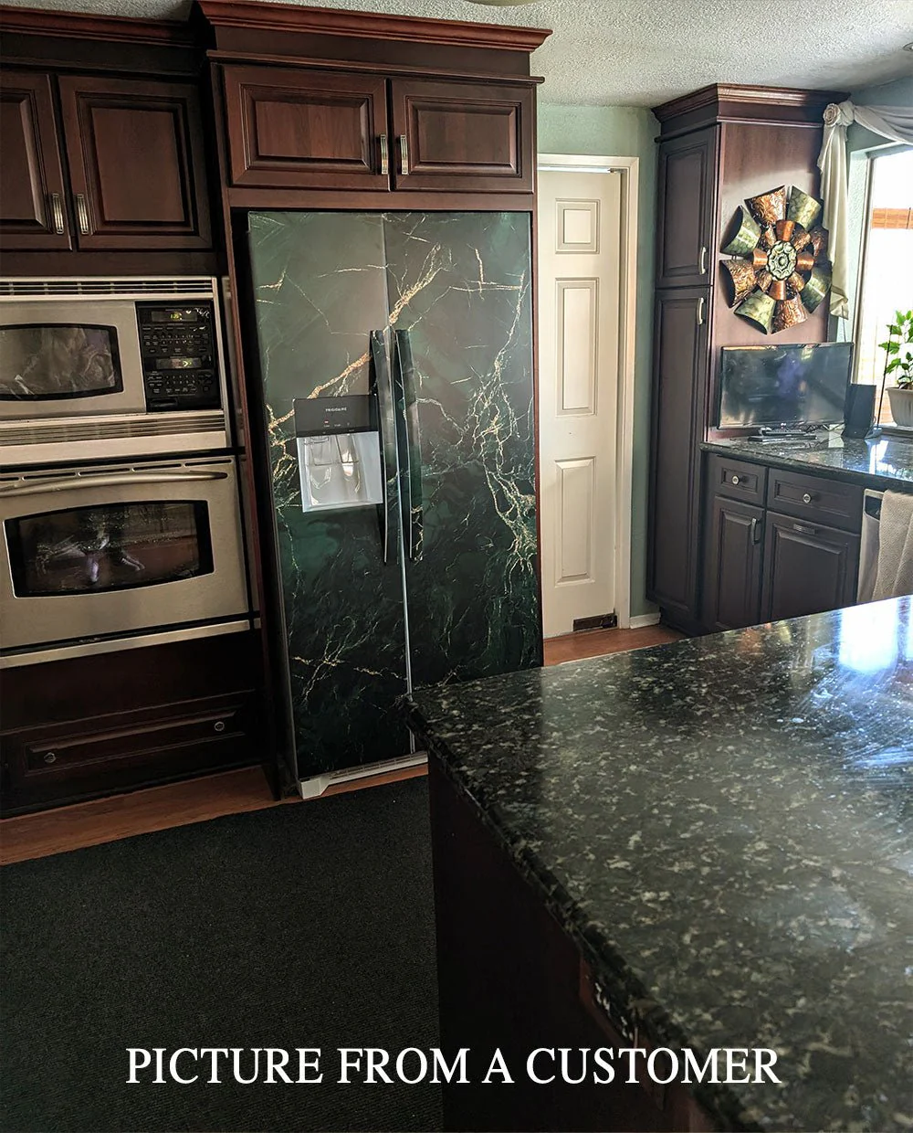 Green & gold marble - Image 2