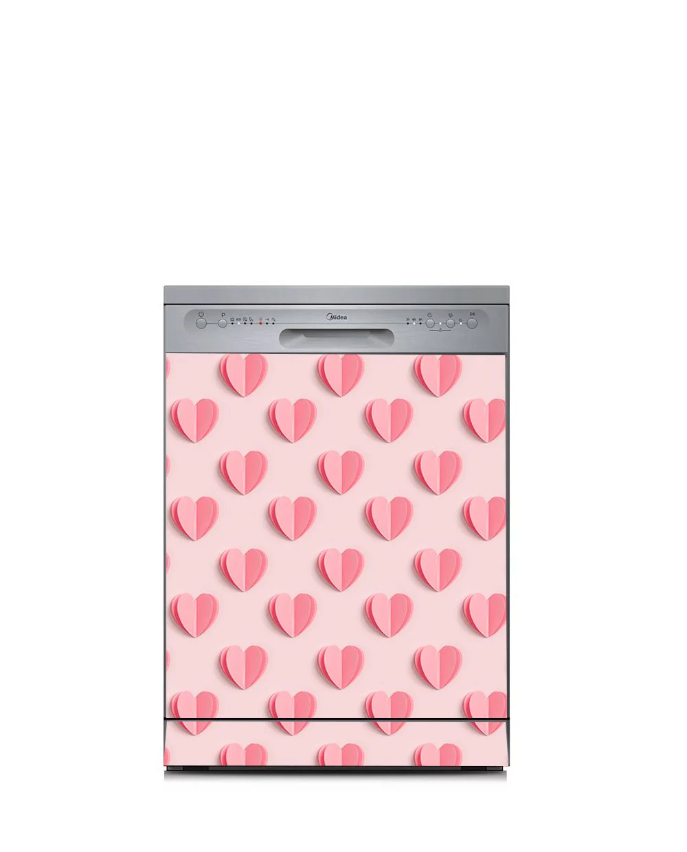 Hearts on light pink - Image 4