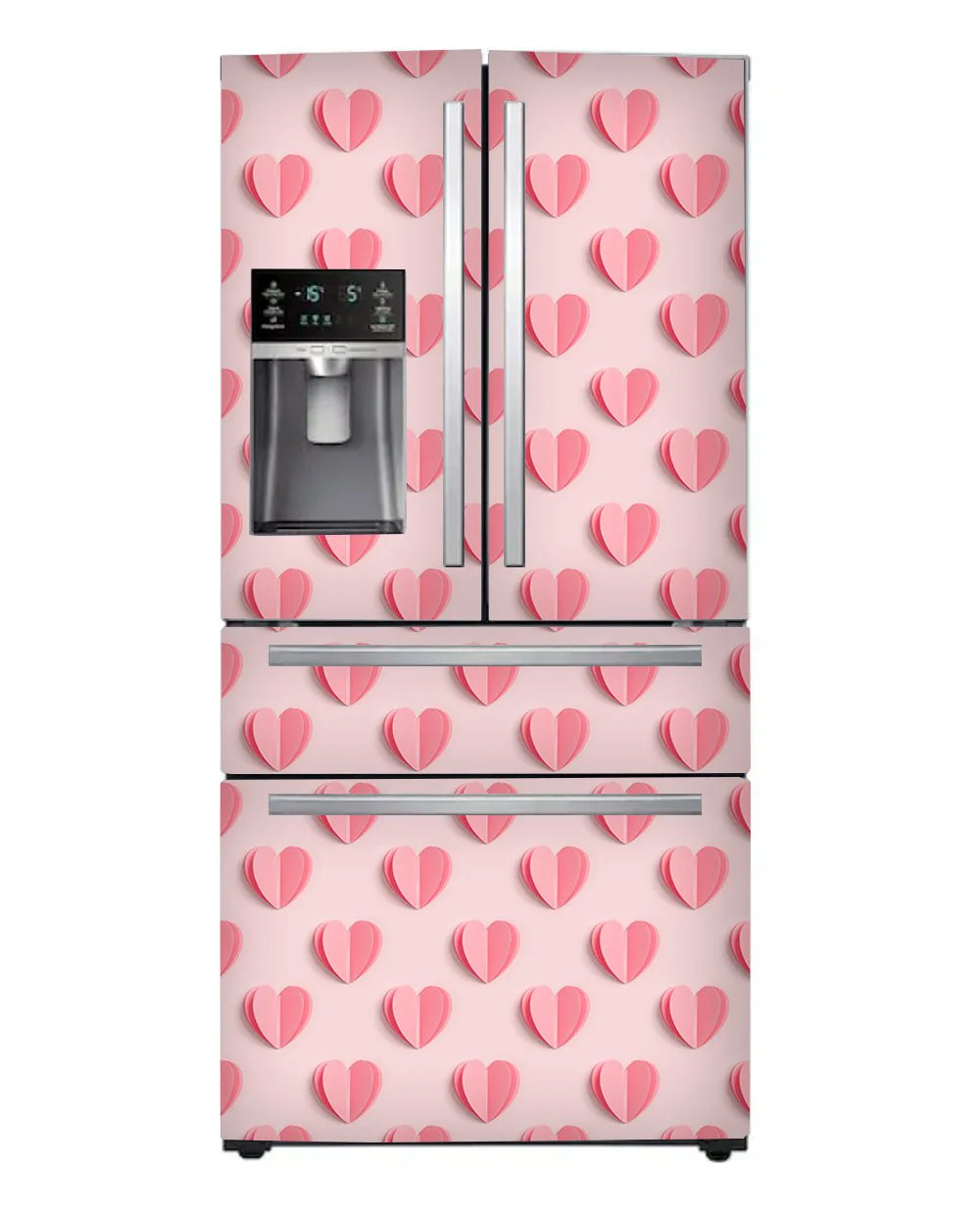 Hearts on light pink - Image 5
