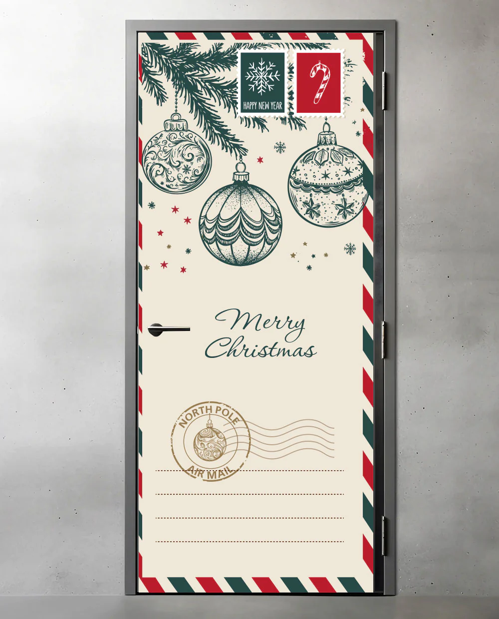 North Pole Christmas Envelope Fridge Magnet - Image 12