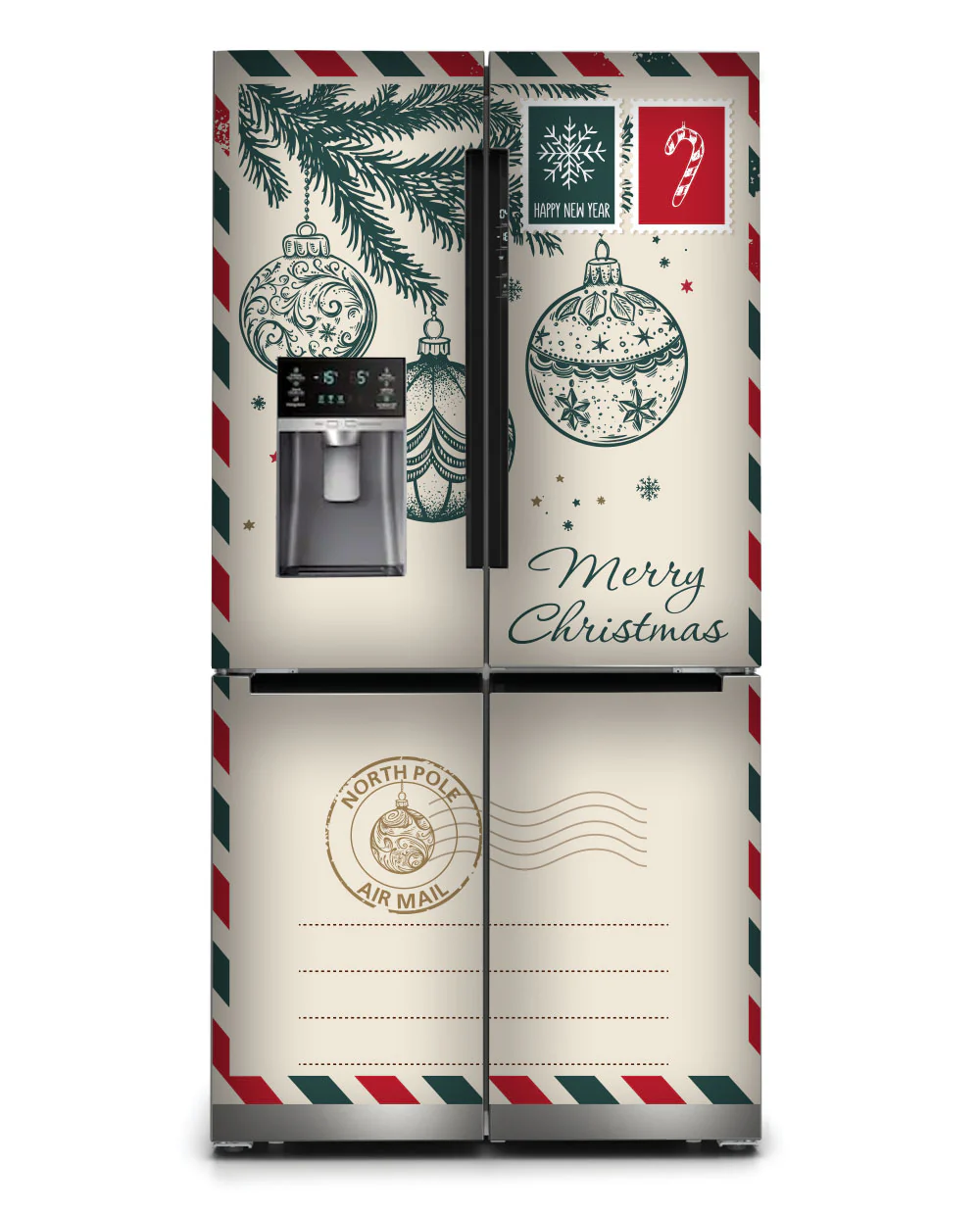 North Pole Christmas Envelope Fridge Magnet - Image 4
