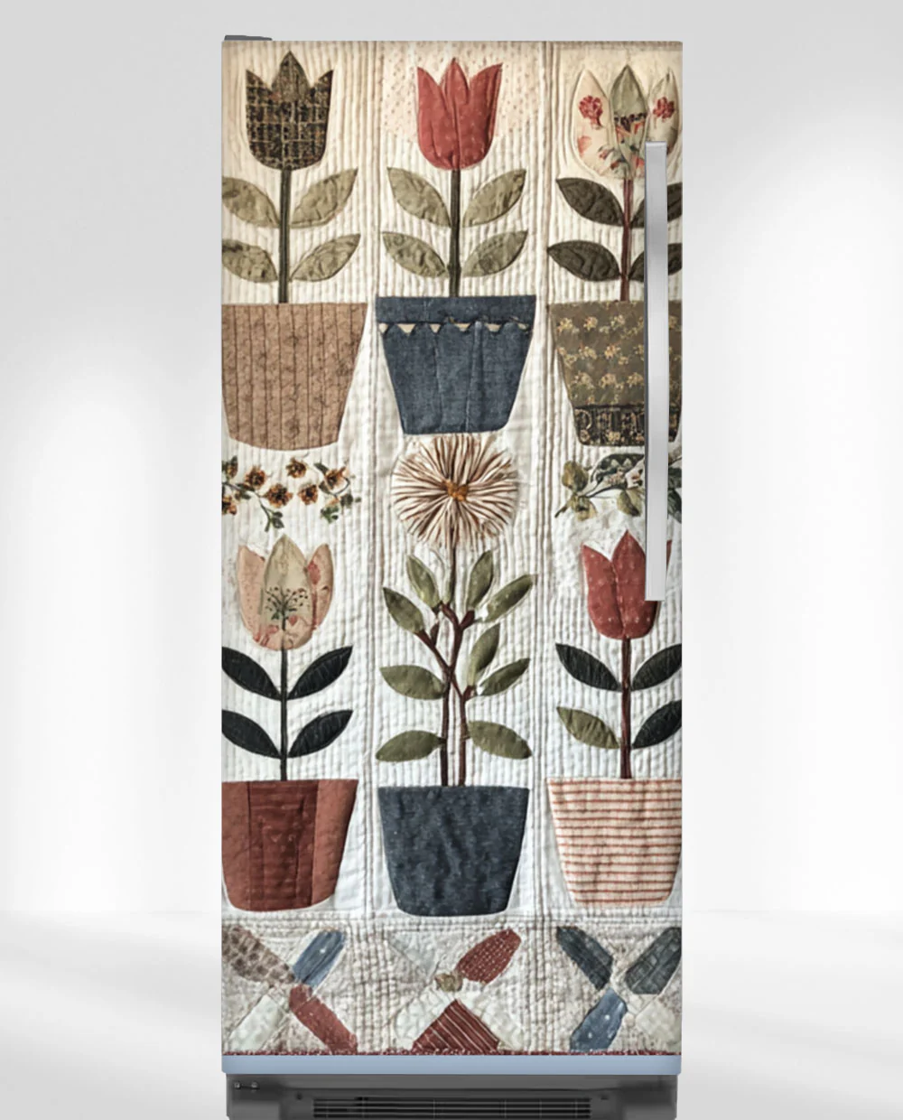 Patchwork Quilt Flowers Magnet - Image 13