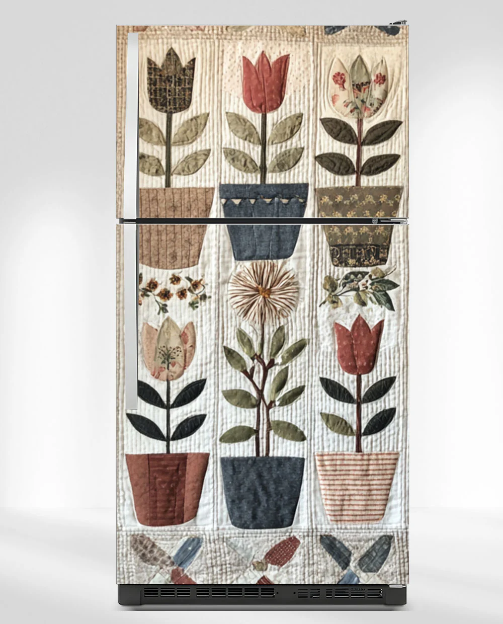 Patchwork Quilt Flowers Magnet - Image 5