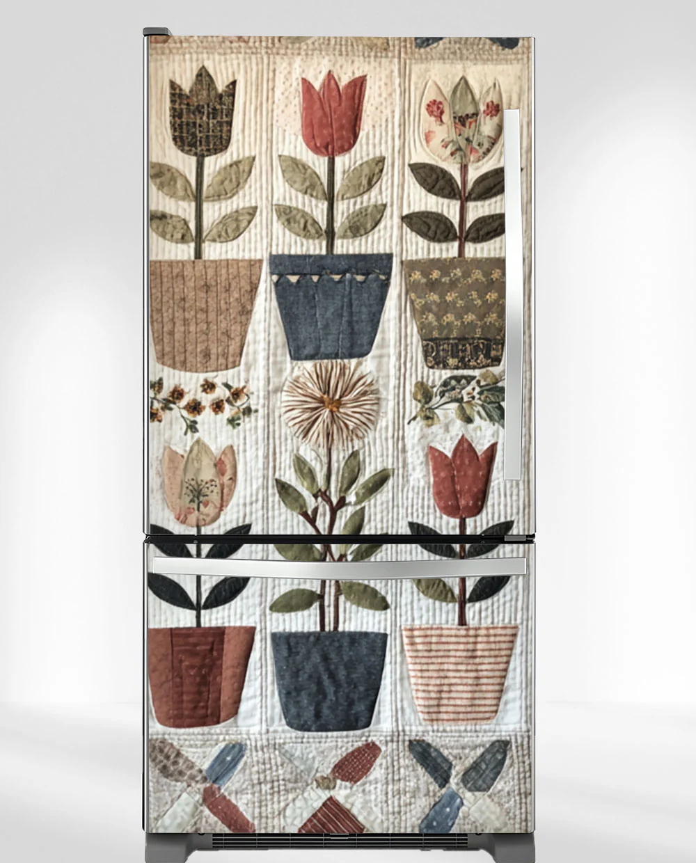 Patchwork Quilt Flowers Magnet - Image 8