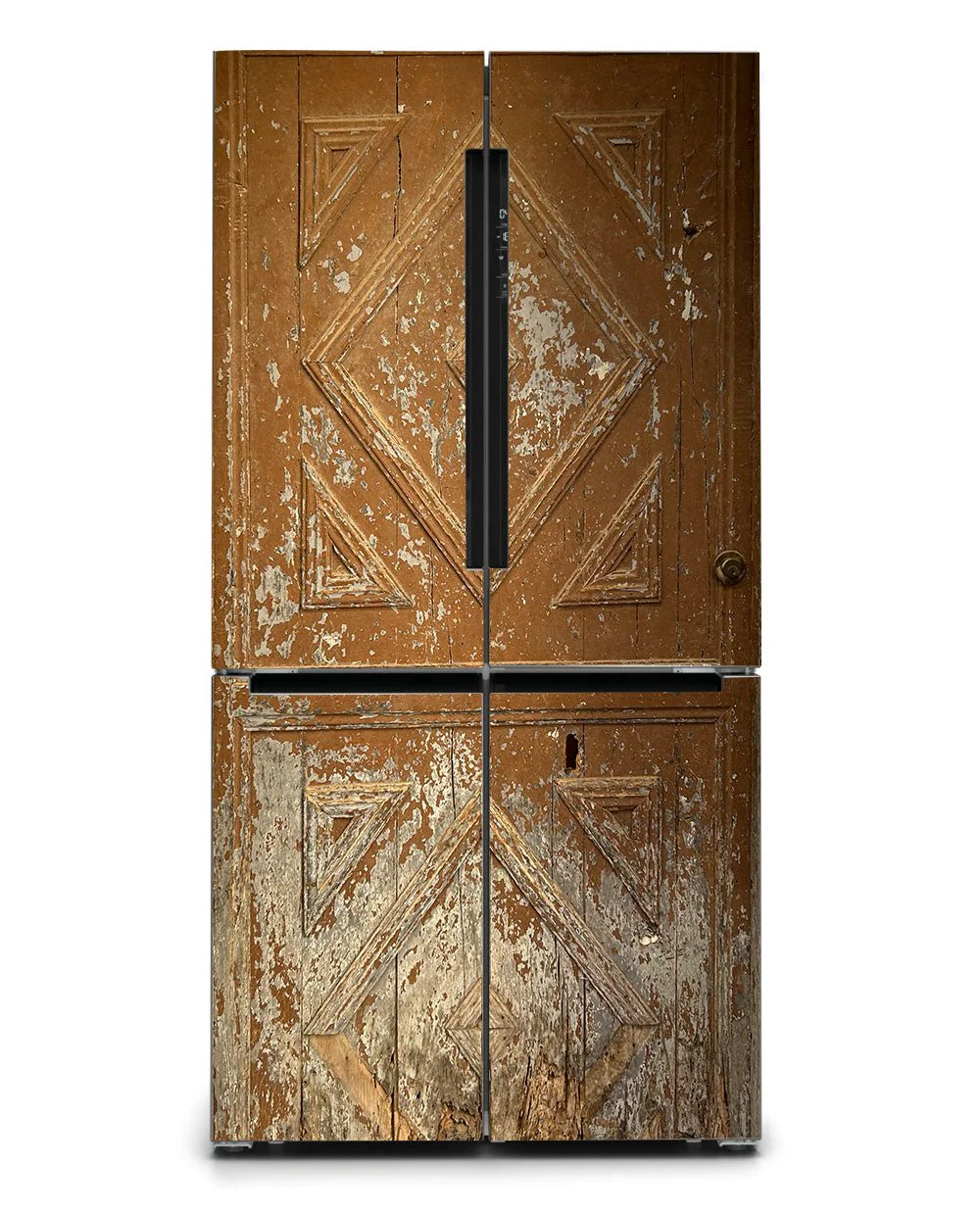 Peeling Old Door with Triangles - Image 3