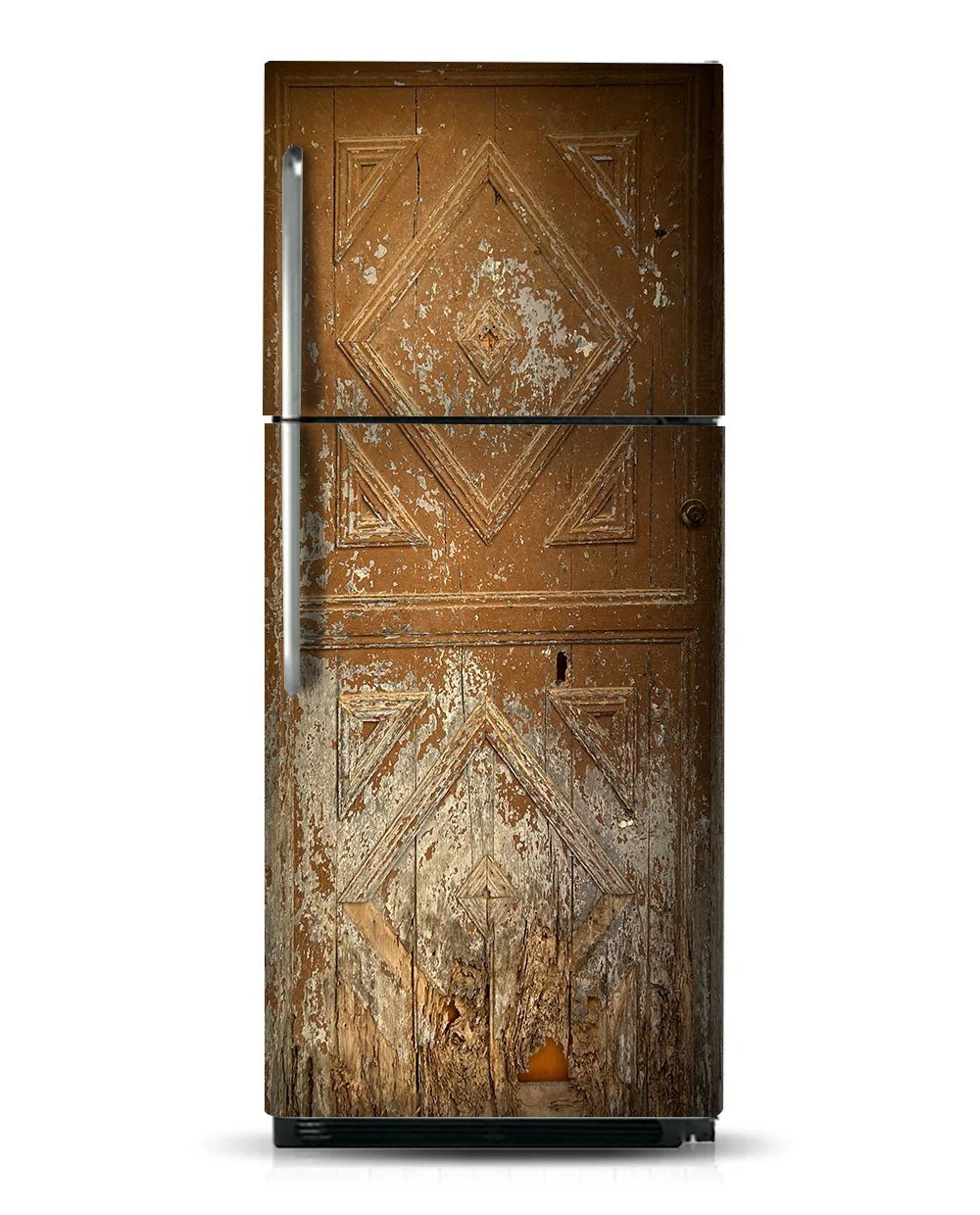 Peeling Old Door with Triangles - Image 5