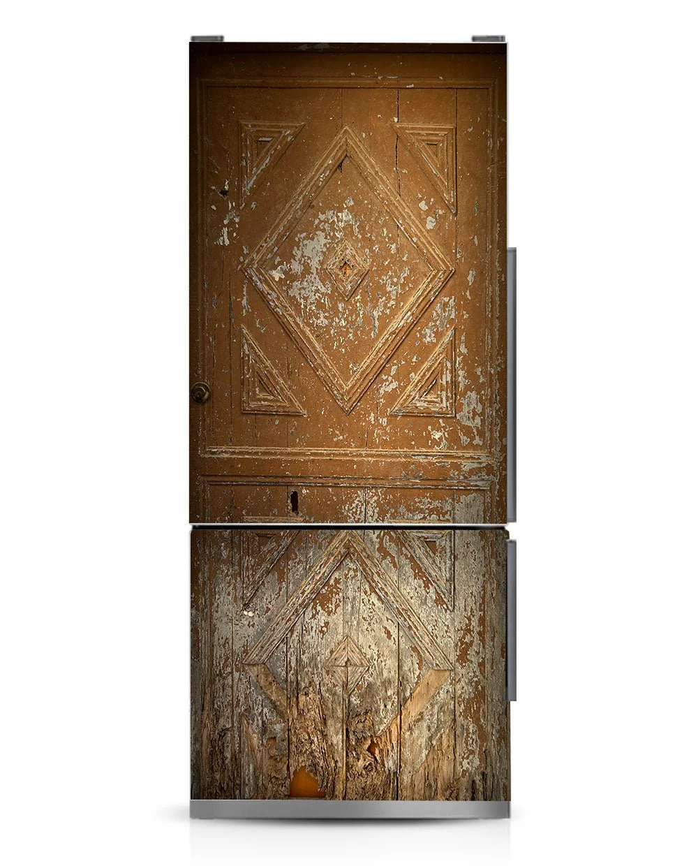 Peeling Old Door with Triangles - Image 7