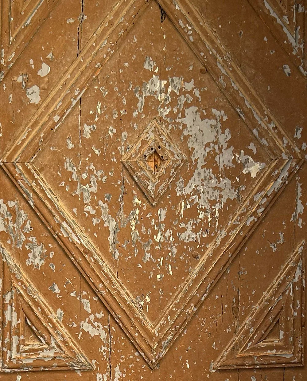 Peeling Old Door with Triangles - Image 8