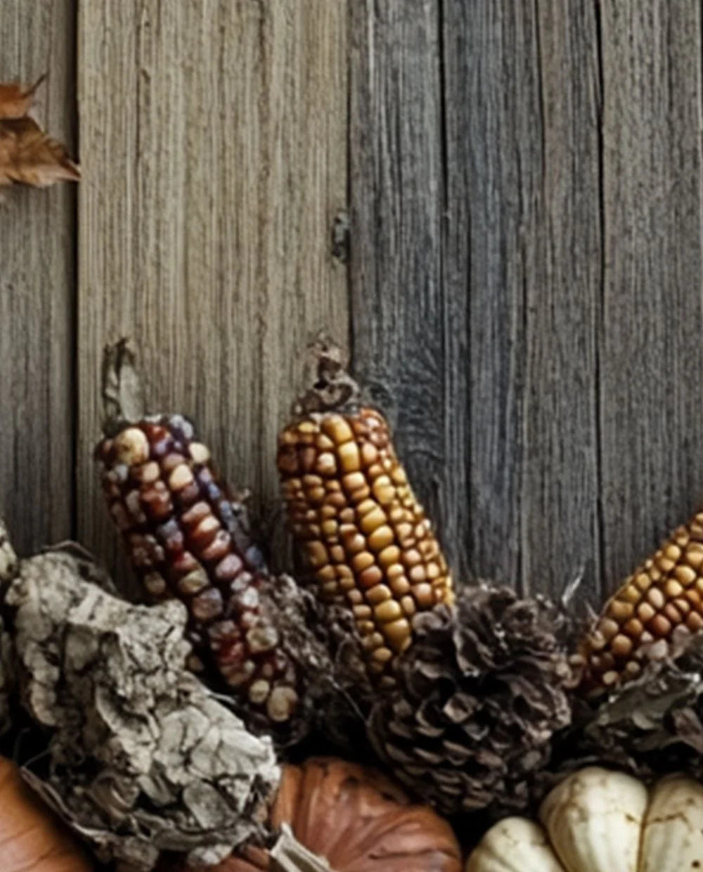 Pumpkins on wood - Image 5