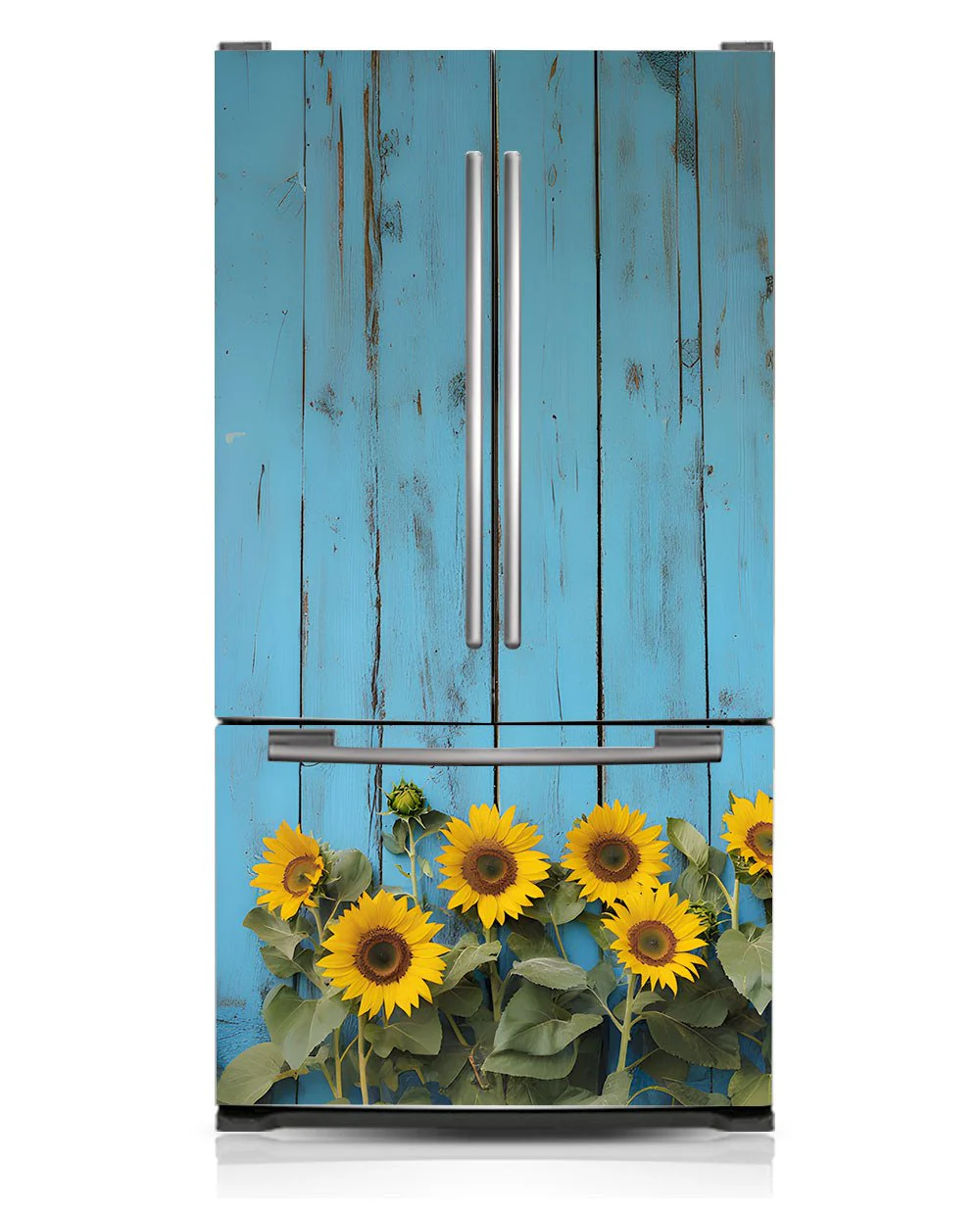 Sunflowers on Blue