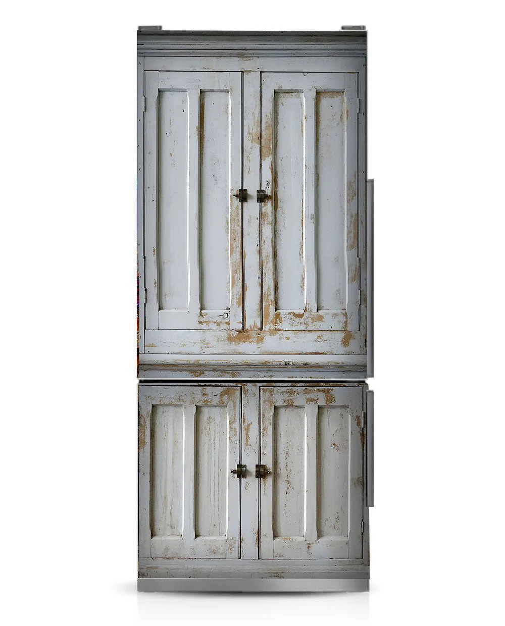 White primitive cabinet - Image 8